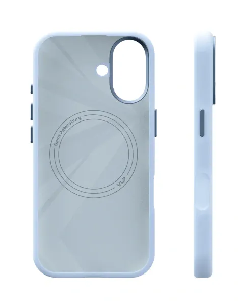 Чехол защитный VLP Aster Pro Case с MagSafe для iPhone 17, голубой
