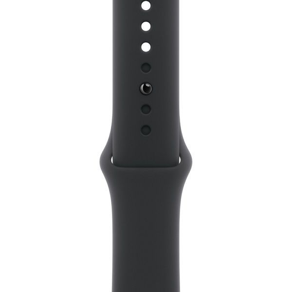 Apple Watch Series 11 46mm Aluminum Jet Black Case Black Sport Band S/M